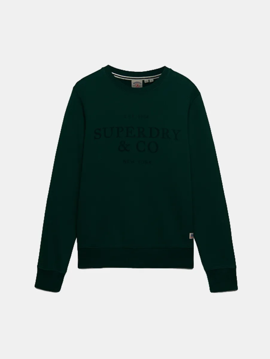 Superdry 1954 Company Relaxed Sweatshirt 1 Superdry m2014539a 7wg varsity green