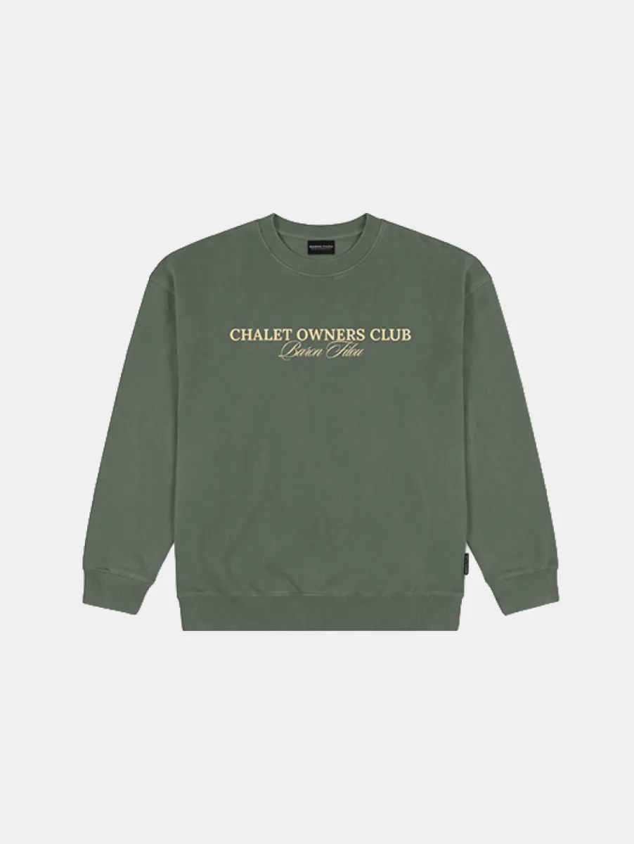 Baron Filou Oversized Backprint Pullover (Bottle) 2 Baron Filou bottle pullover olive green
