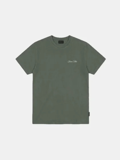 Baron Filou bottles and watches t-shirt olive green