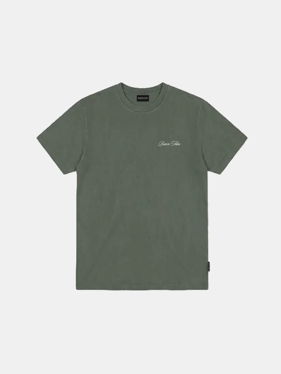 Baron Filou Oversized Backprint T-Shirt (Bottles And Watches) 2 Baron Filou bottles and watches t-shirt olive green