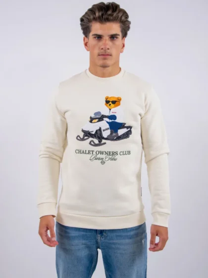 Baron Filou filou 185 embroidered pullover off-white