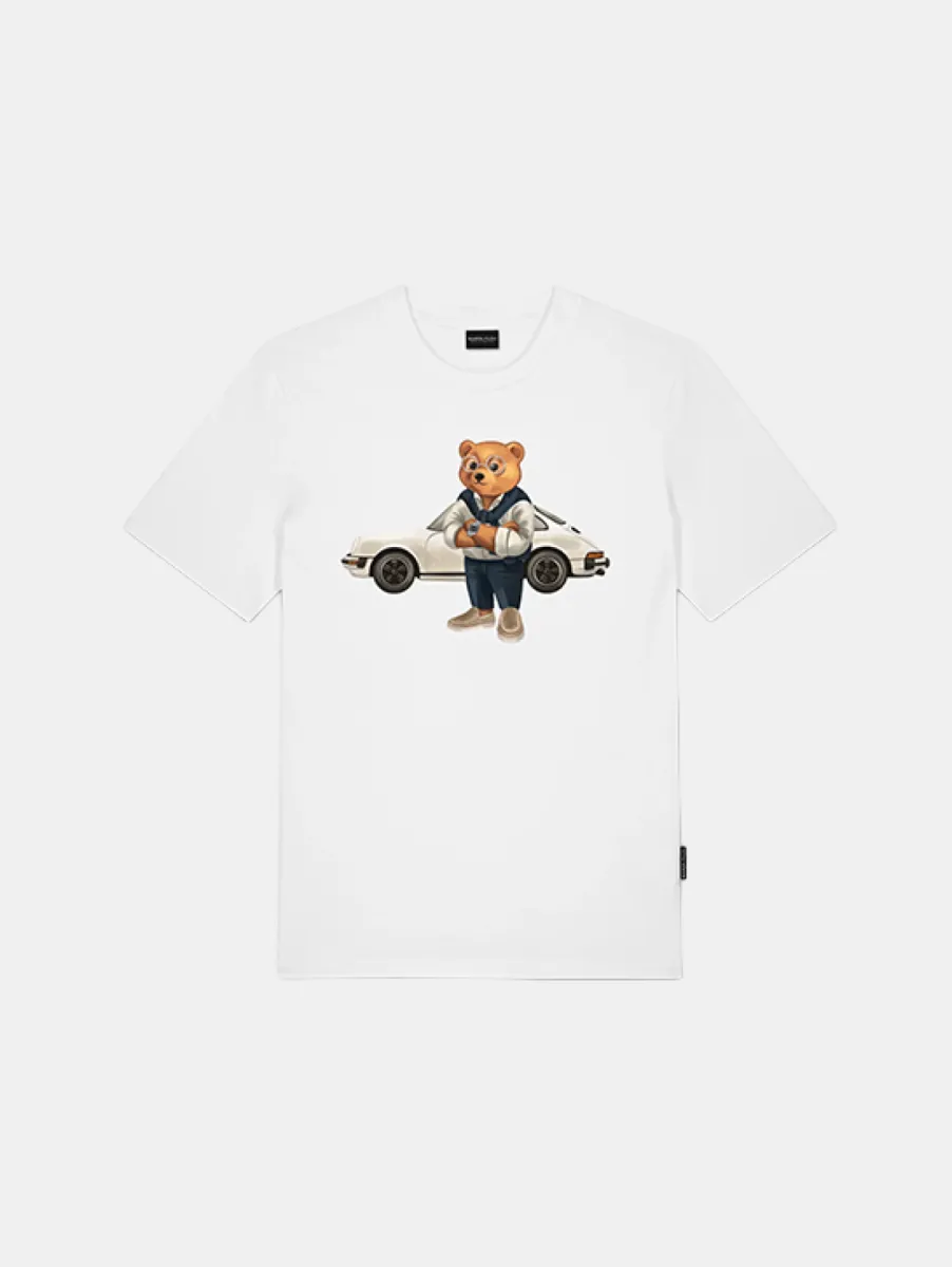 Baron Filou 186 The Vintage Driver T-Shirt Supima Cotton 1 Baron Filou filou 186 t-shirt supima white