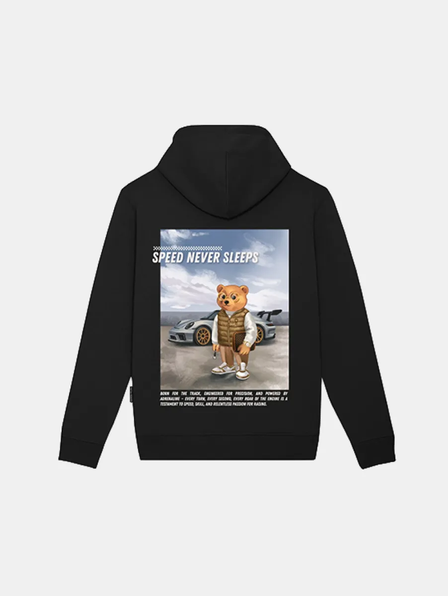 Baron Filou 187 The Urban Investor Backprint Hoodie (Speed Never Sleeps) 1 Baron Filou filou 187 backprint hoodie black