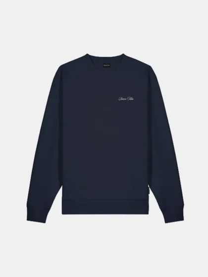 Baron Filou filou 187 backprint pullover oxford blue