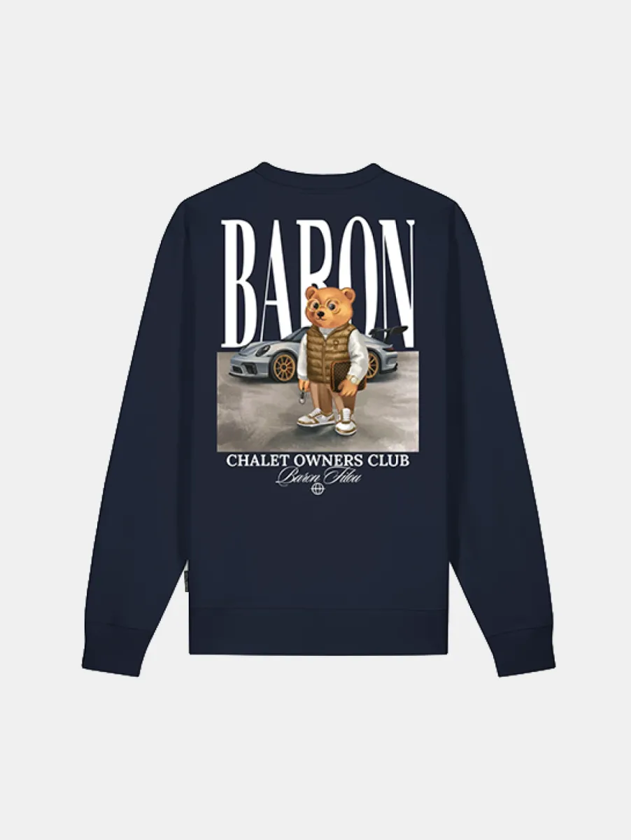 Baron Filou 187 The Urban Investor Backprint Pullover (Charlet Owners Club) 1 Baron Filou filou 187 backprint pullover oxford blue