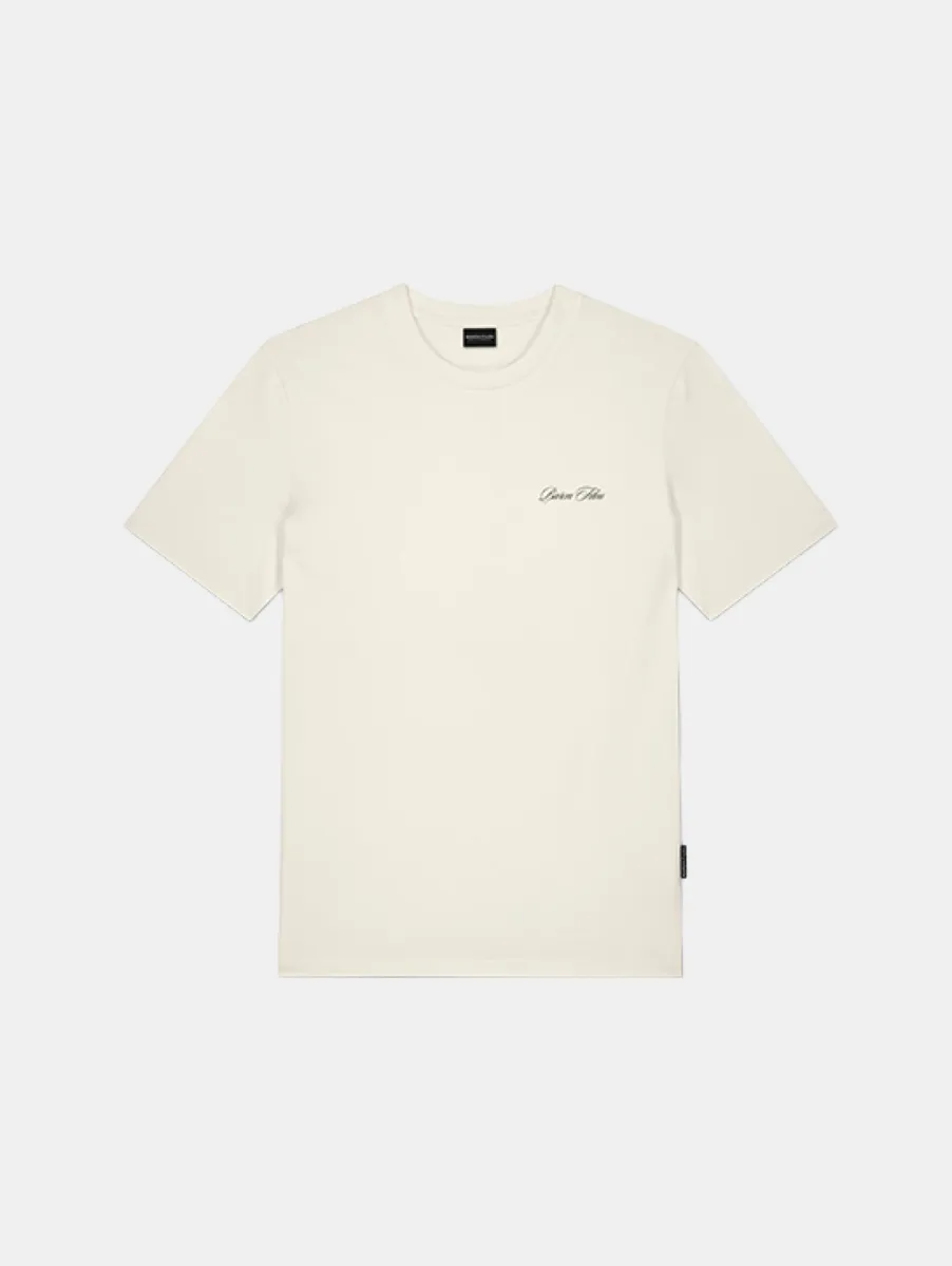 Baron Filou 187 The Urban investor Oval Backprint T-Shirt 2 Baron Filou filou 187 oval backprint t off white