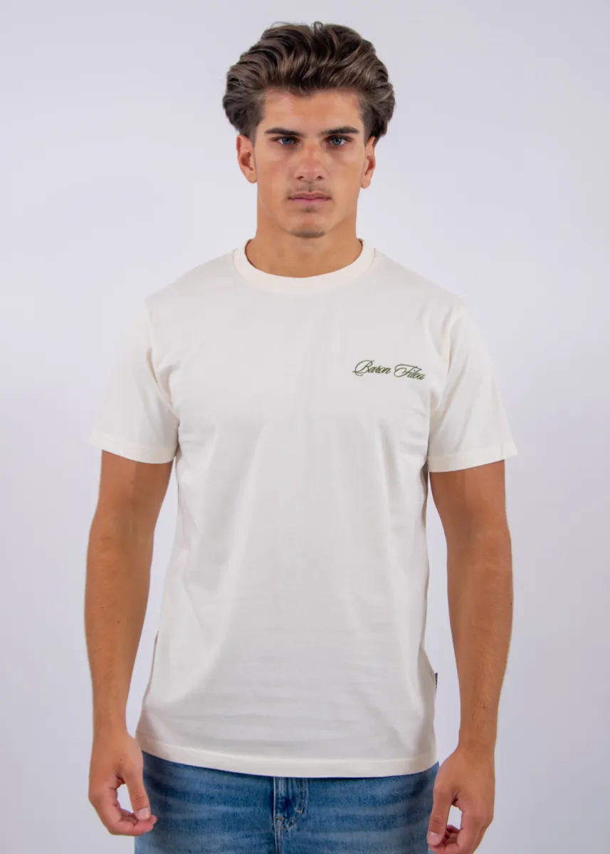 Baron Filou 187 The Urban investor Oval Backprint T-Shirt 3 Baron Filou filou 187 oval backprint t off white