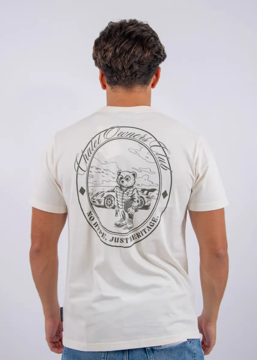 Baron Filou 187 The Urban investor Oval Backprint T-Shirt 5 Baron Filou filou 187 oval backprint t off white