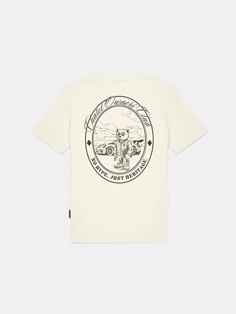 Baron Filou 187 The Urban investor Oval Backprint T-Shirt 1 Baron Filou filou 187 oval backprint t off white