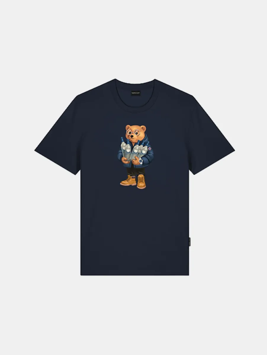 Baron Filou 190 The Bottle King T-Shirt 1 Baron Filou filou 190 t-shirt oxfort blue