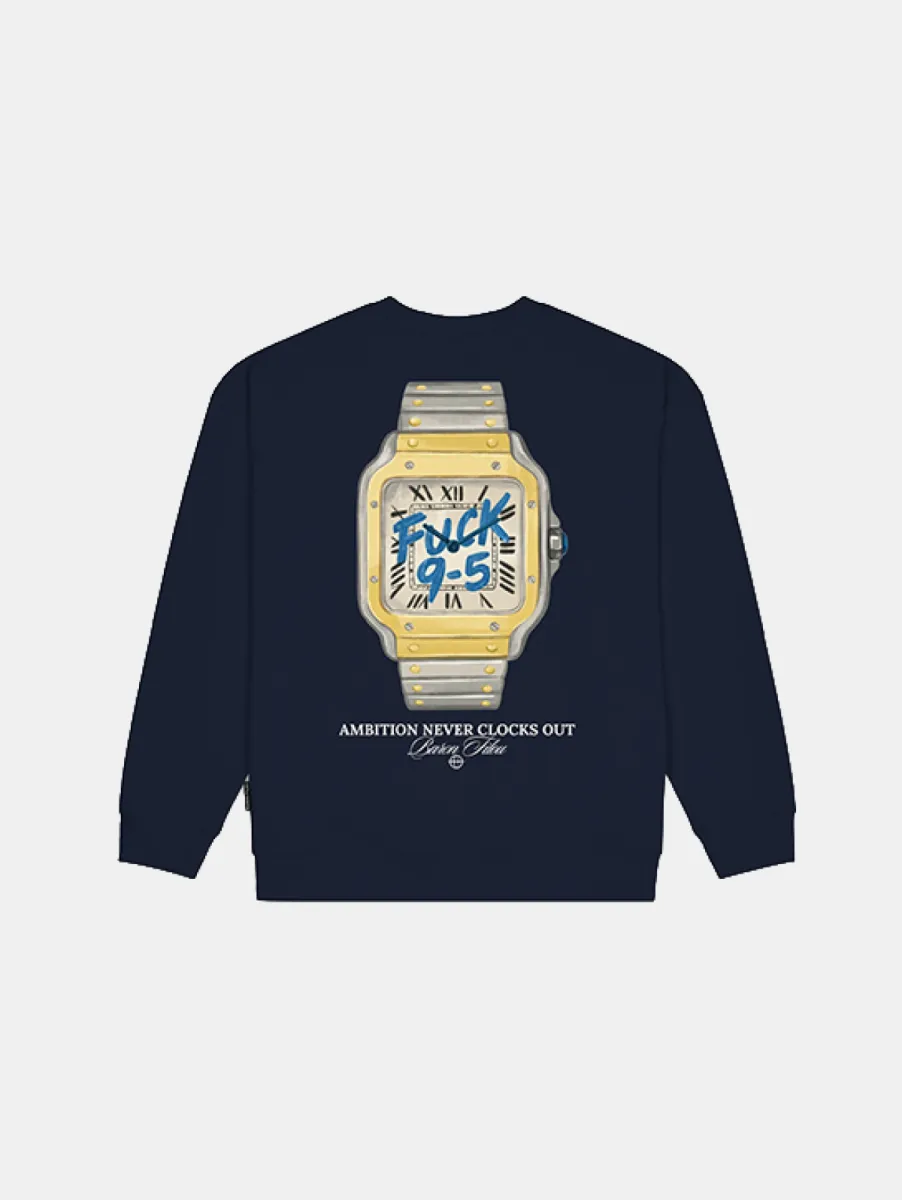 Baron Filou Oversized Backprint T-Shirt (FUCK 9-5) 1 Baron Filou fuck 9-5 oxford blue
