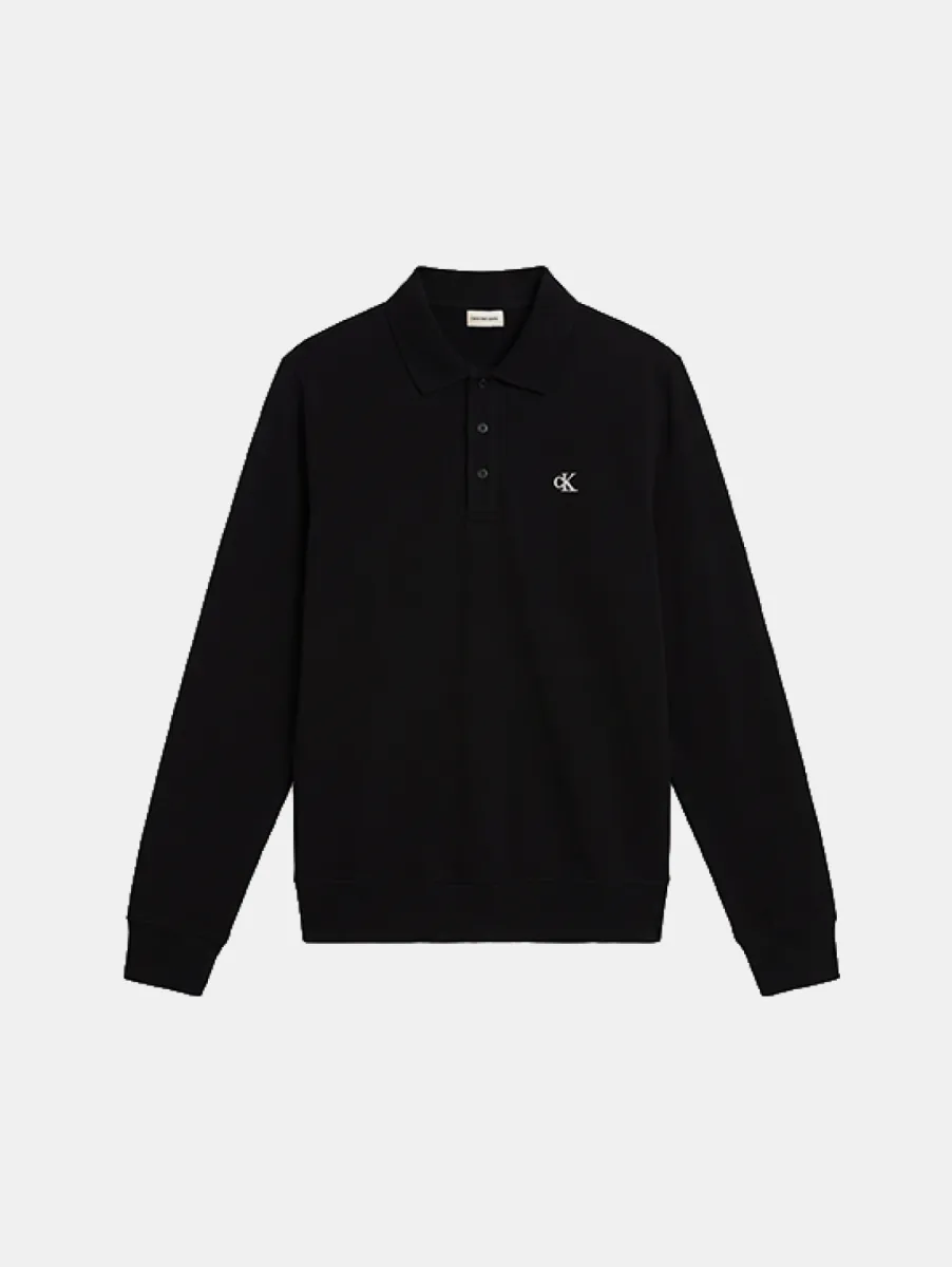 Calvin Klein Jeans CL LS 350Terry Mongm Plo Sweatshirt 1 Calvin Klein Jeans lv04rh235 ub1 black