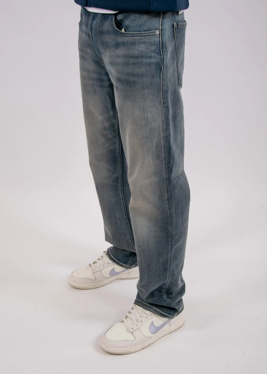 Chasin' Norvo Torrin Loose Fit Jeans 4 Chasin' 11130008 d2000 mid blue