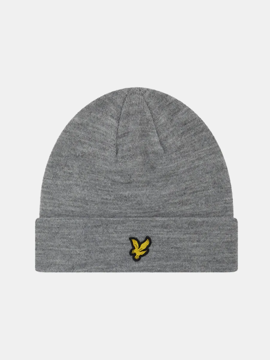 Lyle & Scott Basic Beanie 1 Lyle & Scott he2530a t28 mid grey marl