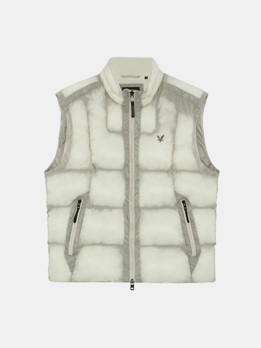 Lyle & Scott Translucent Puffer Gilet 1 Lyle & Scott jk2539v w503 putty