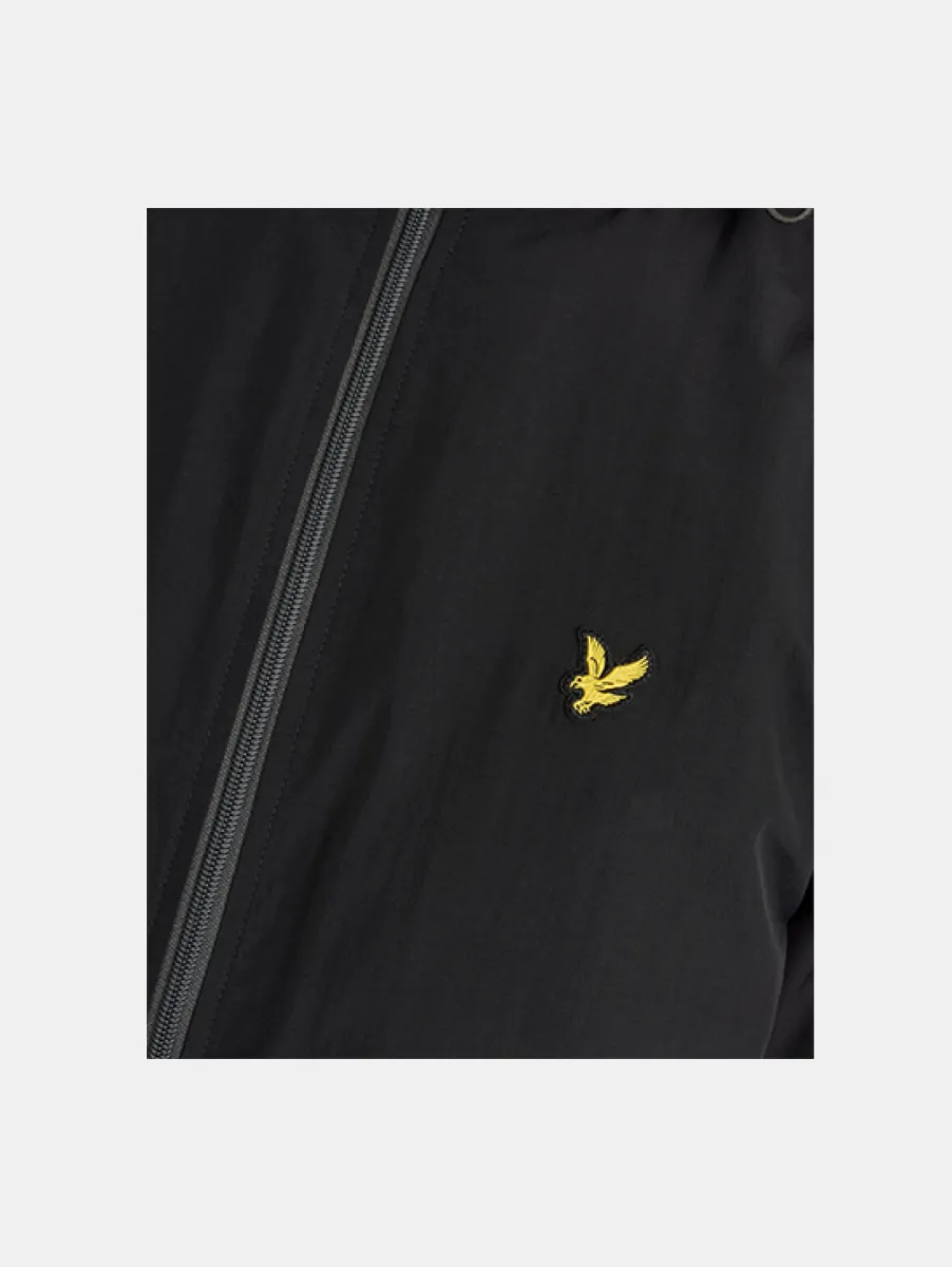 Lyle & Scott Contrast Zip Through Hooded Jacket 2 Lyle & Scott jk2552v x243 jet black/gunmetal