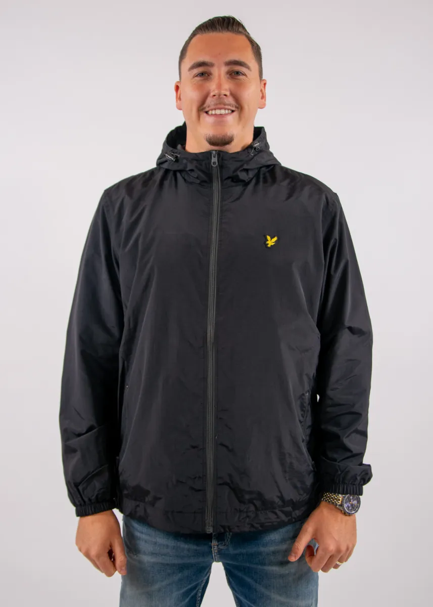 Lyle & Scott Contrast Zip Through Hooded Jacket 4 Lyle & Scott jk2552v x243 jet black/gunmetal