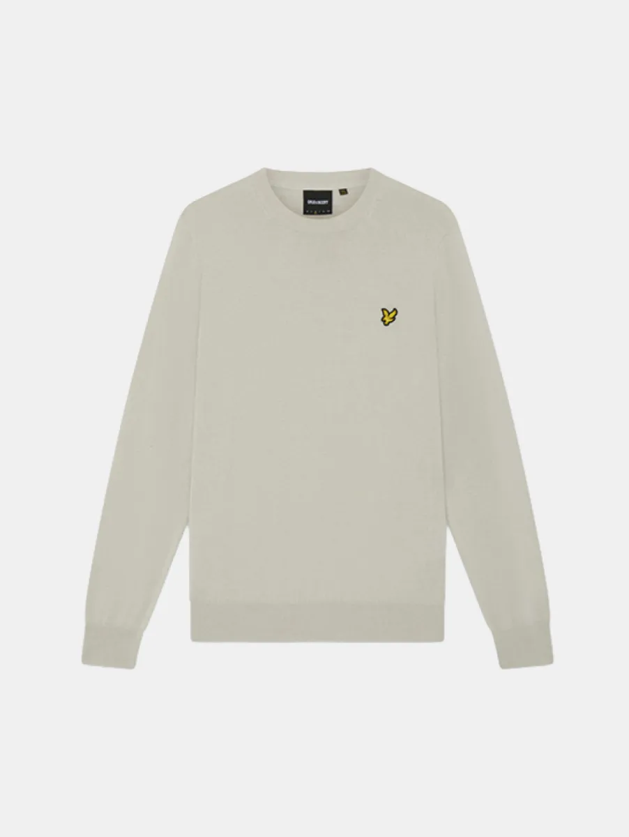Lyle & Scott Cotton Merino Crew Neck Jumper 1 Lyle & Scott kn2110vc w870 cove