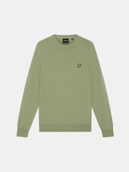 Lyle & Scott kn2110vc y299 smoke olive
