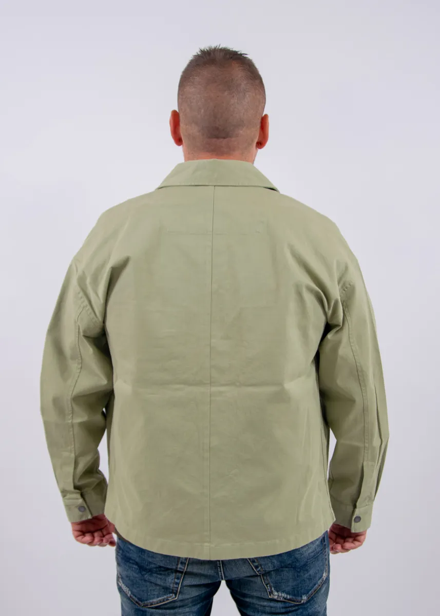 Lyle & Scott Washed Overshirt 5 Lyle & Scott lw2504v y299 smoke olive