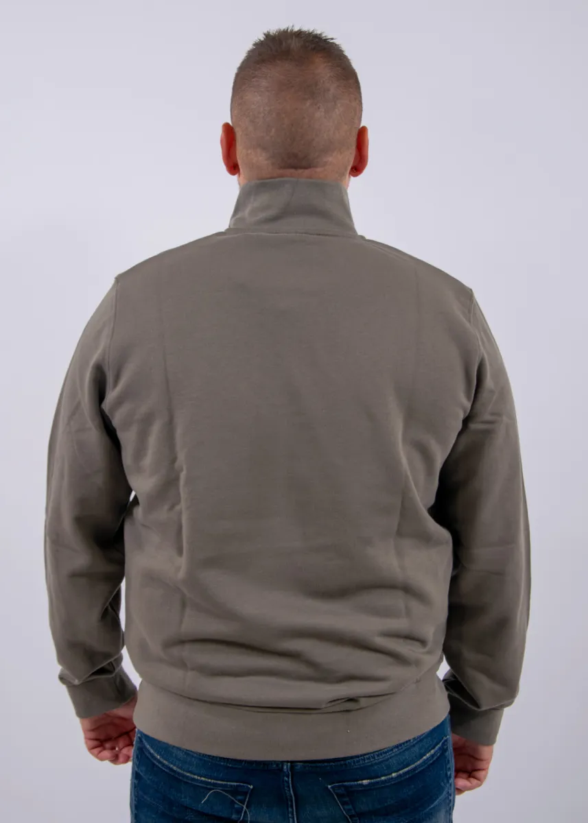 Lyle & Scott Loopback Quarter Zip Sweat 5 Lyle & Scott ml2022vt x569 khaki ash