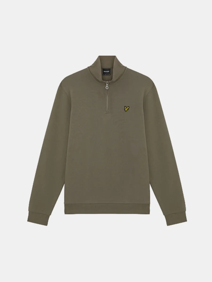 Lyle & Scott Loopback Quarter Zip Sweat 1 Lyle & Scott ml2022vt x569 khaki ash