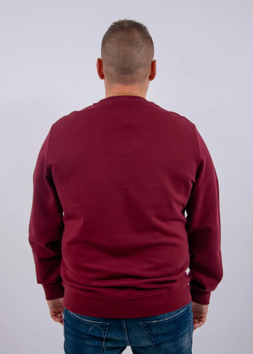Lyle & Scott Superfine Crew Neck Sweatshirt 3 Lyle & Scott ml2255tont w976 fairway burgundy