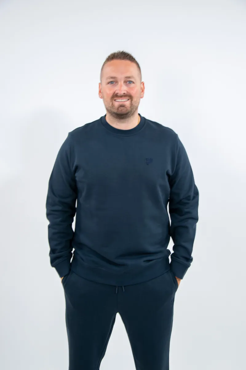 Lyle & Scott Superfine Crew Neck Sweatshirt 3 Lyle & Scott ml2255tont z271 dark navy