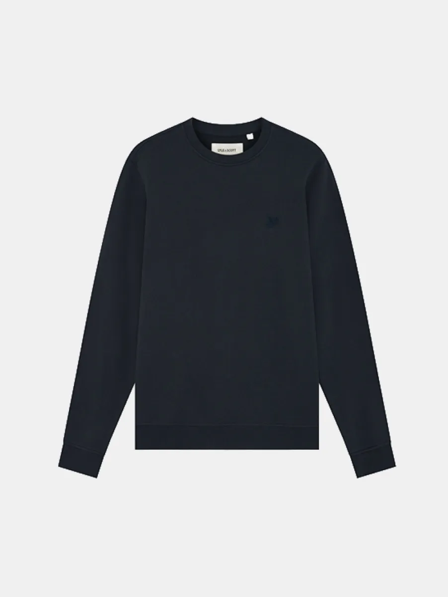 Lyle & Scott Superfine Crew Neck Sweatshirt 1 Lyle & Scott ml2255tont z271 dark navy