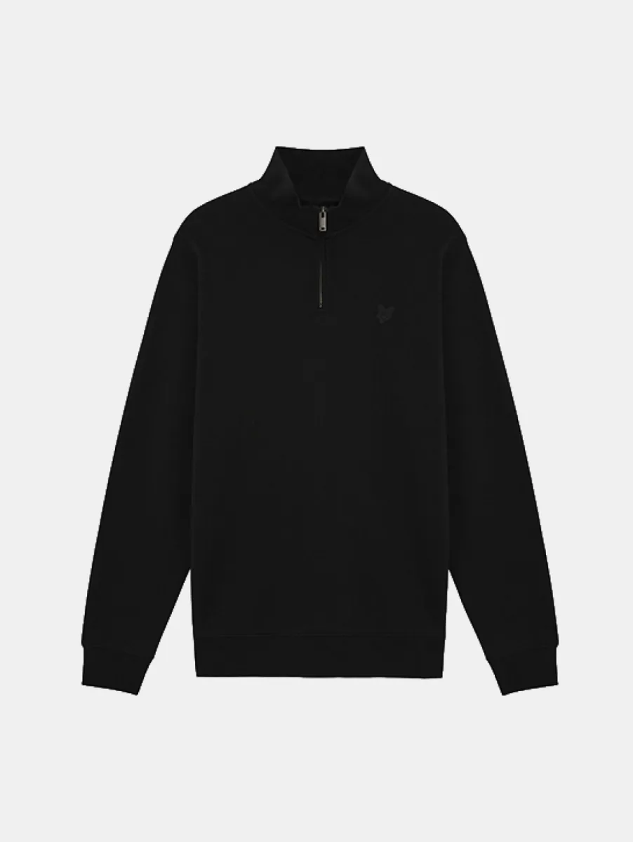 Lyle & Scott Superfine Quarter Zip Sweatshirt 1 Lyle & Scott ml2258tont z865 jet black