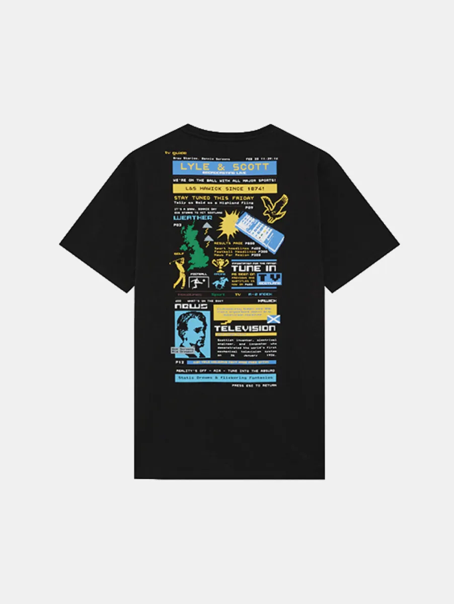 Lyle & Scott TV Pixel Graphic T-Shirt 2 Lyle & Scott ts2535v z865 jet black