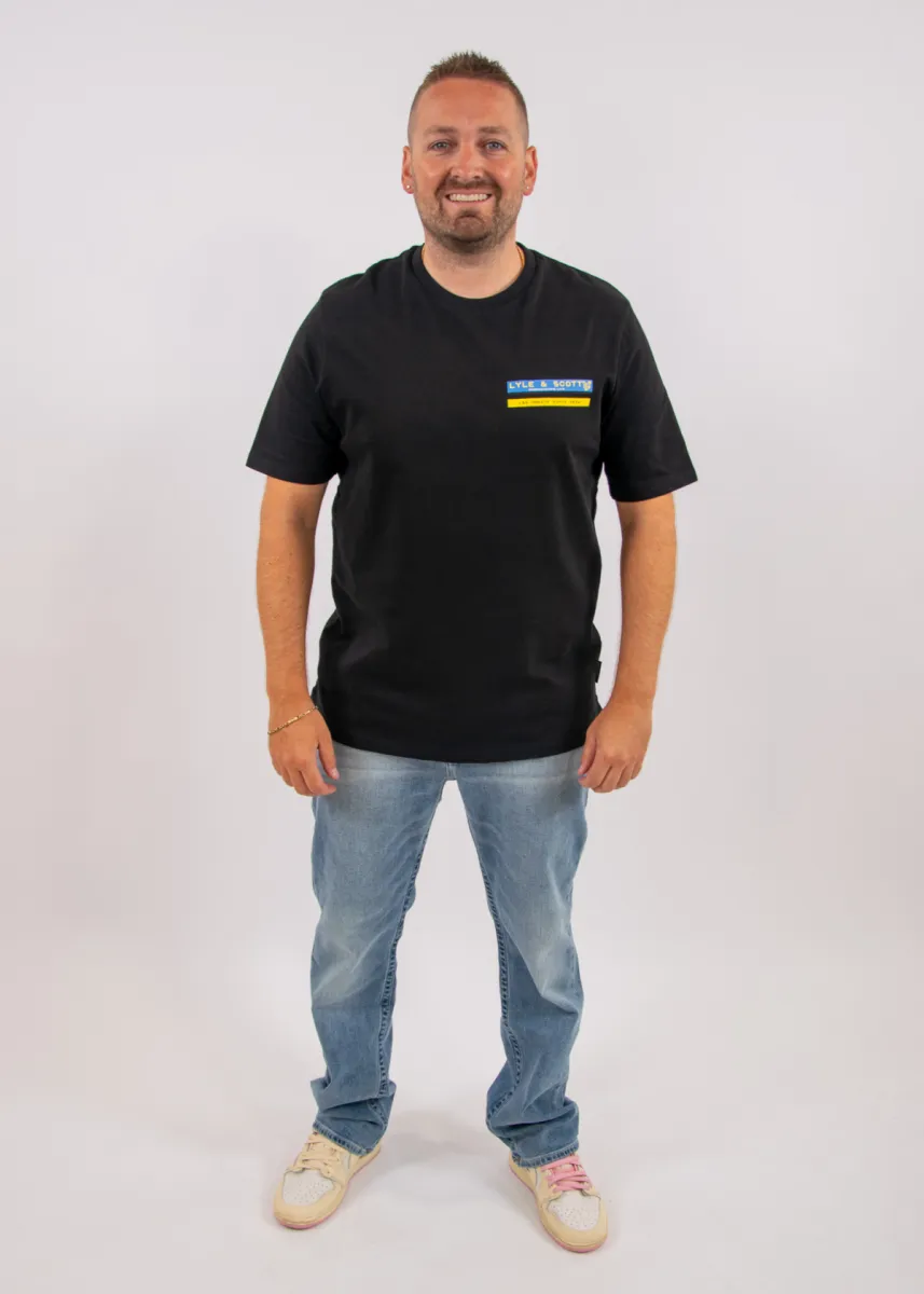 Lyle & Scott TV Pixel Graphic T-Shirt 6 Lyle & Scott ts2535v z865 jet black