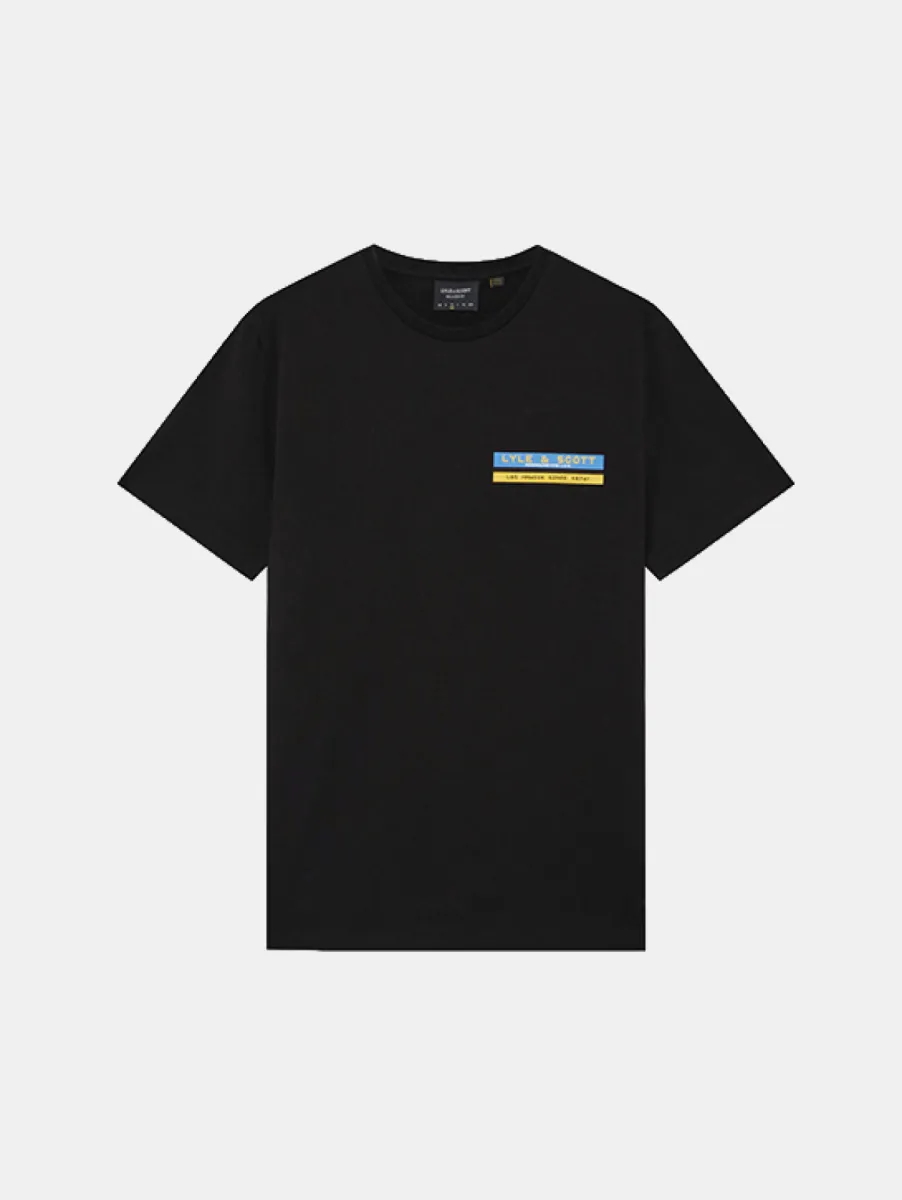 Lyle & Scott TV Pixel Graphic T-Shirt 1 Lyle & Scott ts2535v z865 jet black