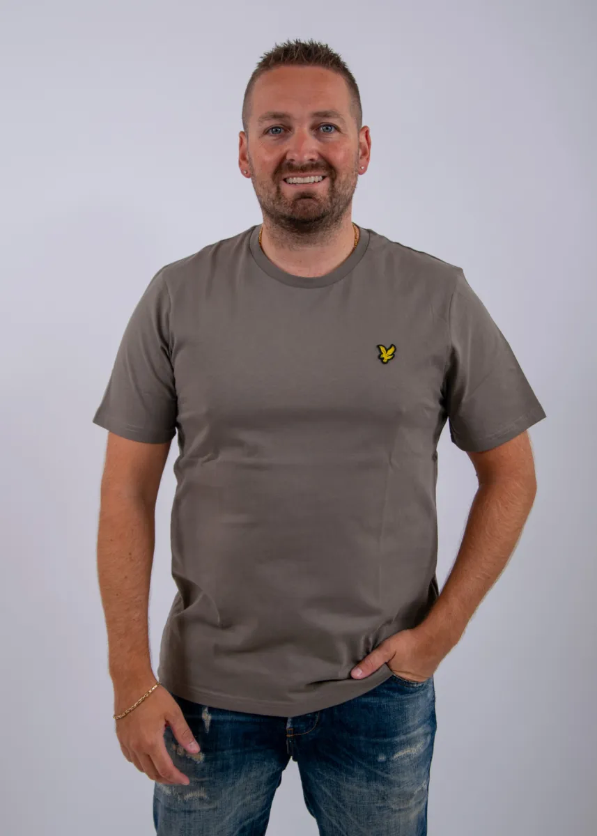 Lyle & Scott Plain T-Shirt 2 Lyle & Scott ts400vog x569 khaki ash