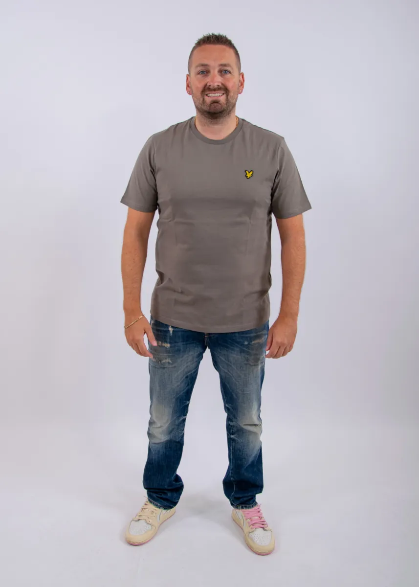 Lyle & Scott Plain T-Shirt 5 Lyle & Scott ts400vog x569 khaki ash