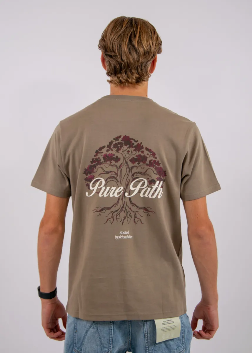 Pure Path Rooted Tree T-Shirt 5 Pure Path 26030102 53 taupe