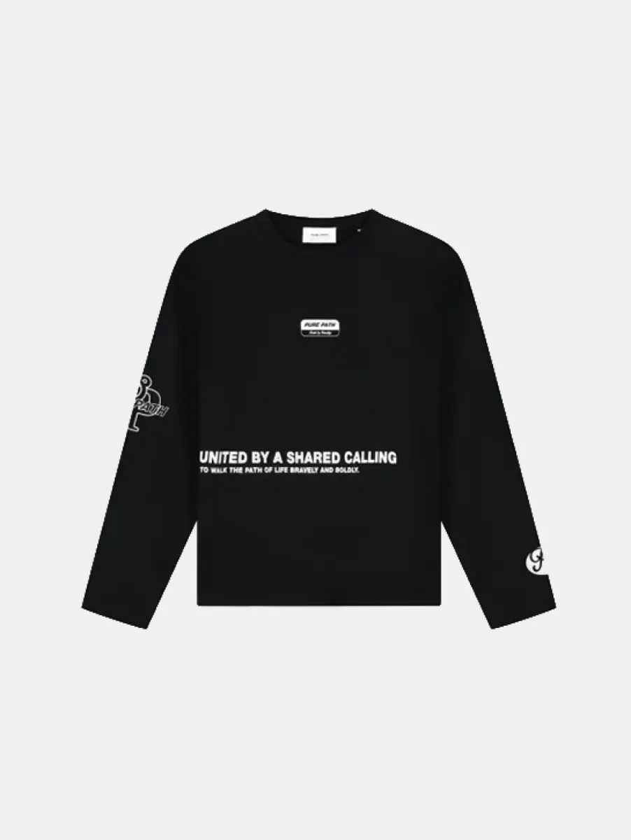 Pure Path United Longsleeve T-Shirt 1 Pure Path 26030105 02 black