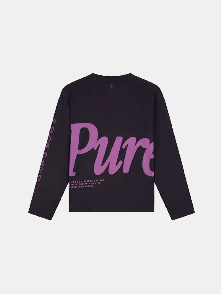 Pure Path Pure Longsleeve T-Shirt 2 Pure Path 26030111 96 dark brown
