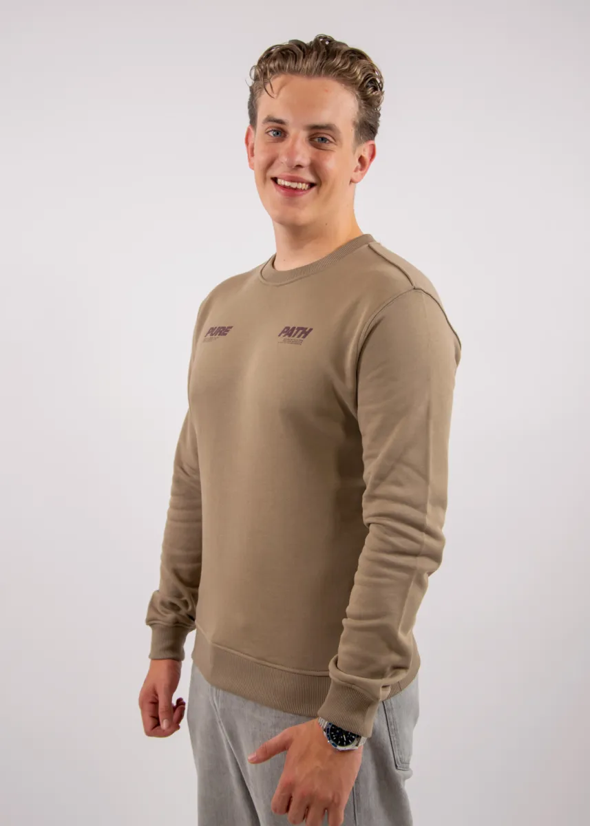 Pure Path Pure Sweater 4 Pure Path 26030303 53 taupe