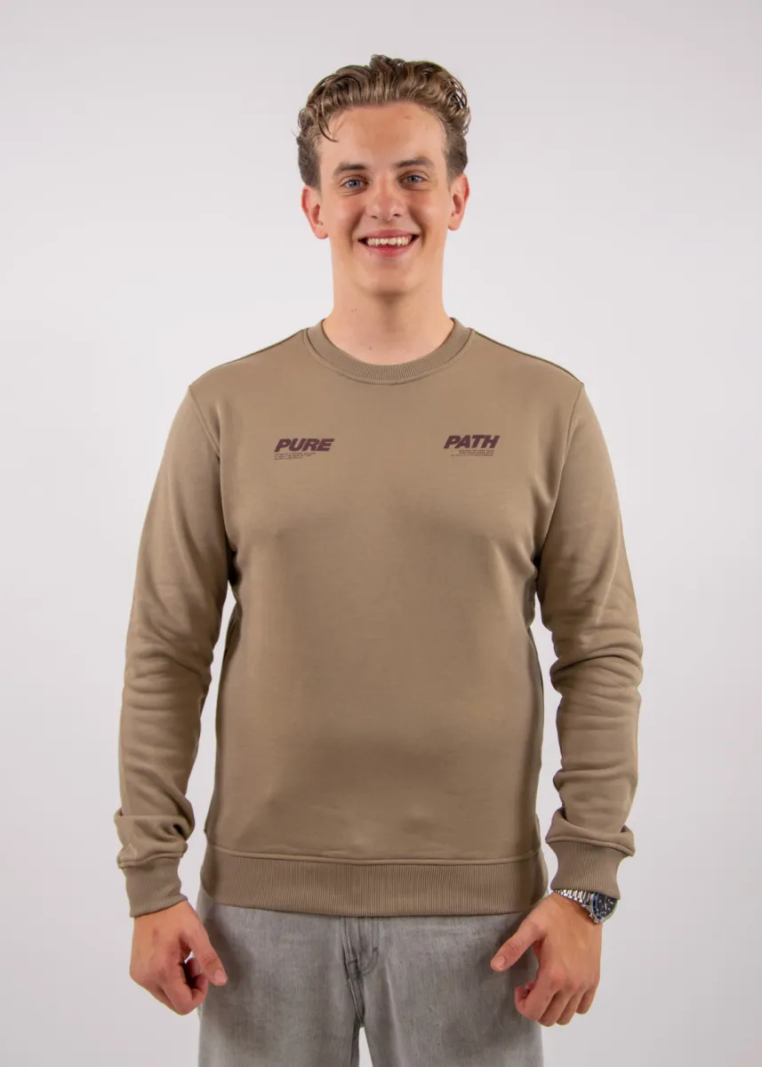 Pure Path Pure Sweater 3 Pure Path 26030303 53 taupe