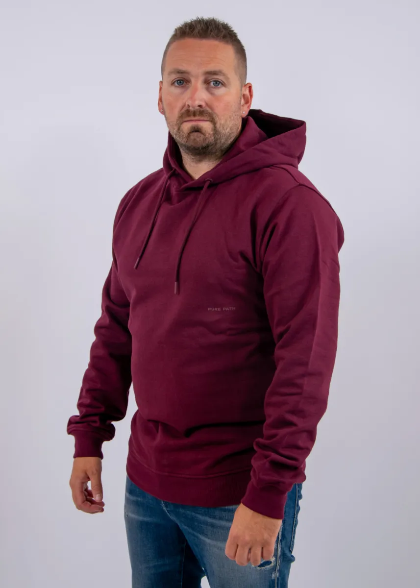 Pure Path Essential Logo Hoodie 2 Pure Path 26030309 107 wine red
