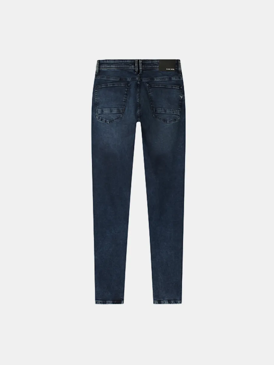 Pure Path The Jone 2.0 Denim Skinny Fit Jeans W1710 2 Pure Path the jone 2.0 w1710 84 denim dark blue