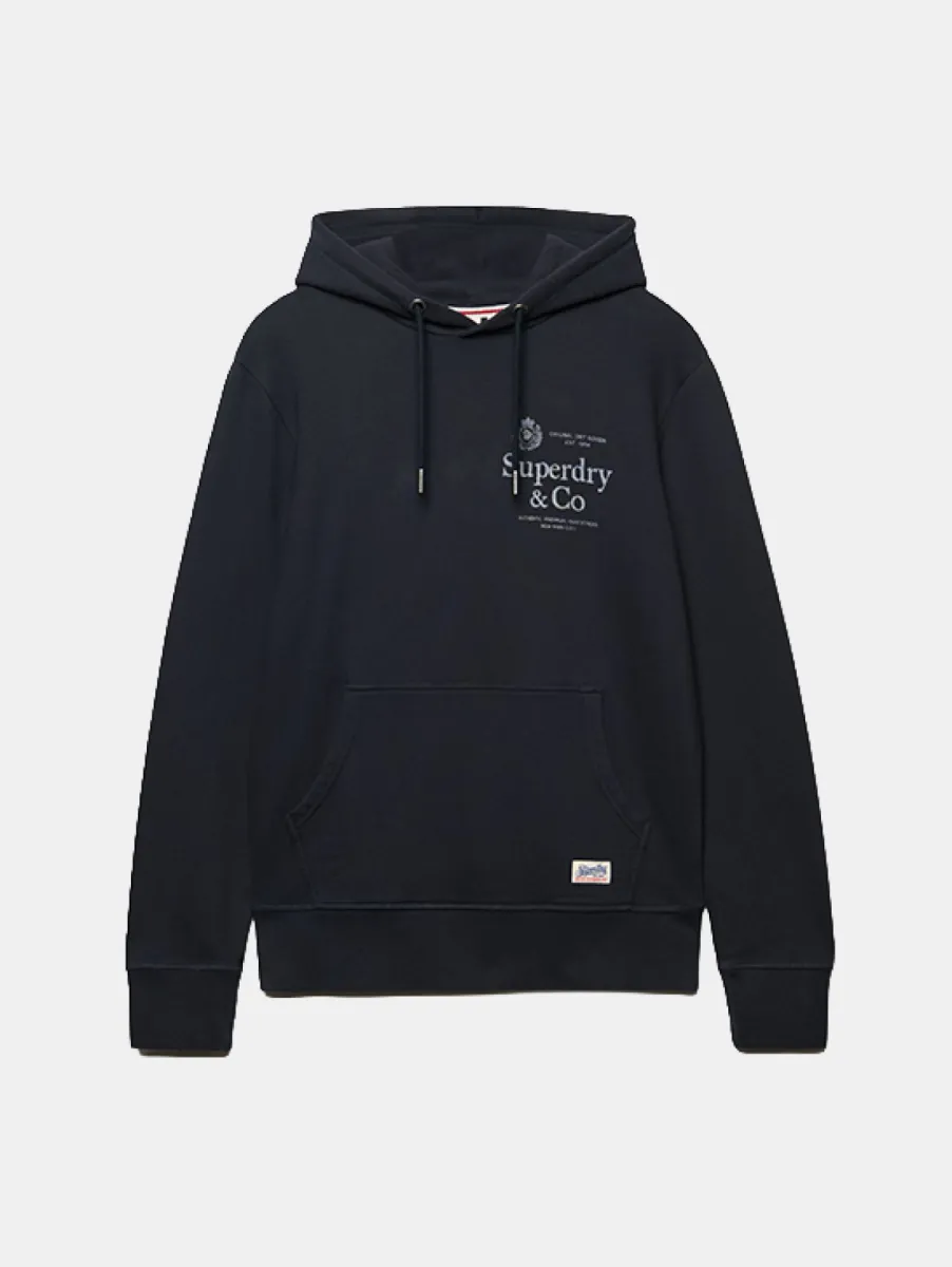 Superdry 1954 Company Relaxed Hoodie 1 Superdry m2014716a 24s dark navy