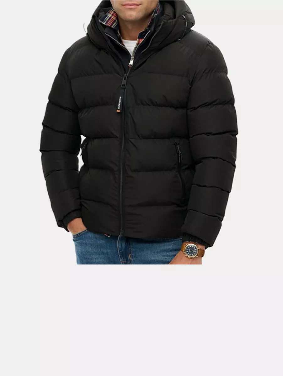 Superdry Hooded Sports Puffer Jacket 2 Superdry m5011905a 16a black/black