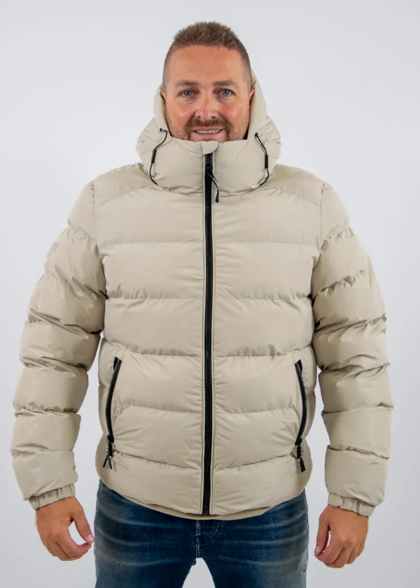 Superdry Hooded Sport Puffer Jacket 3 Superdry m5011905a l5o climbing chalk