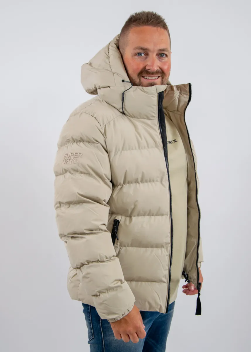 Superdry Hooded Sport Puffer Jacket 7 Superdry m5011905a l5o climbing chalk