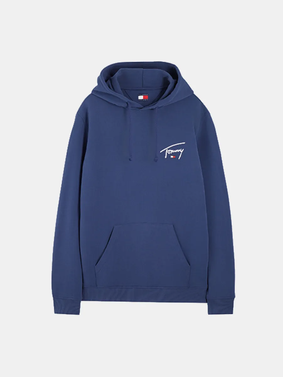 Tommy Jeans Reg Entry Signature Hood Ext 1 Tommy Jeans dm0dm23587 db7 basic navy