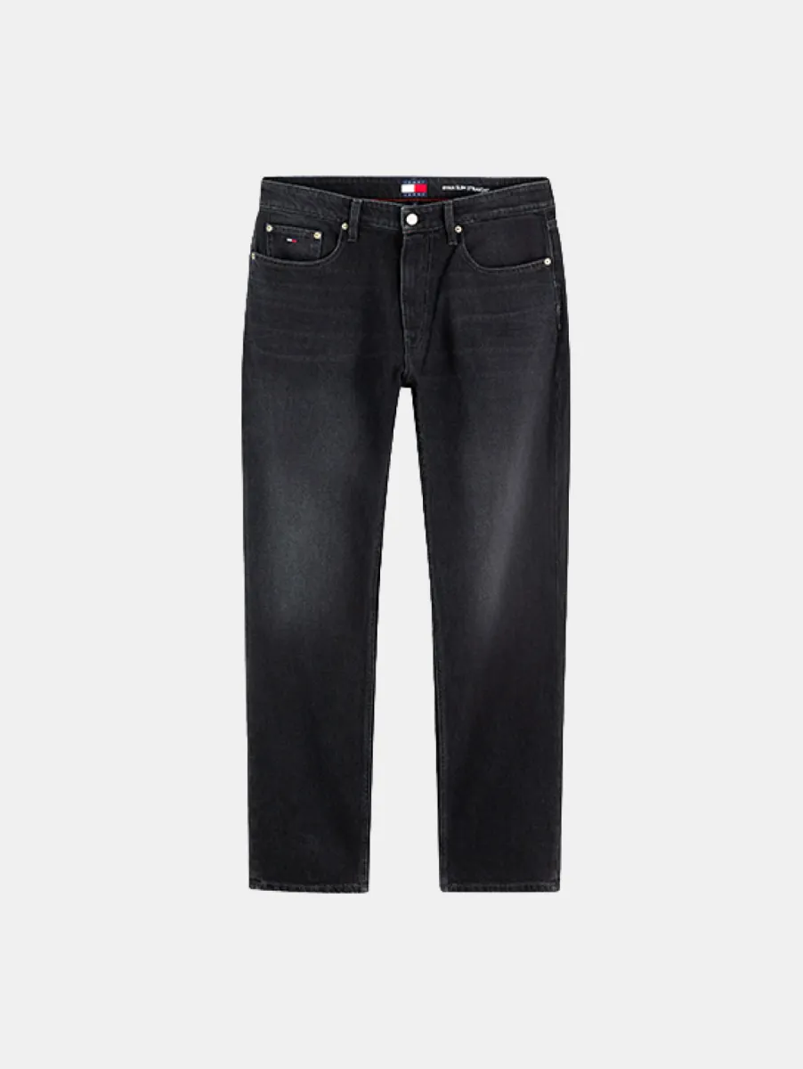 Tommy Jeans Ryan Slim Straight Fit Jeans DJ5181 1 Tommy Jeans dm0dm23683 1bz denim black