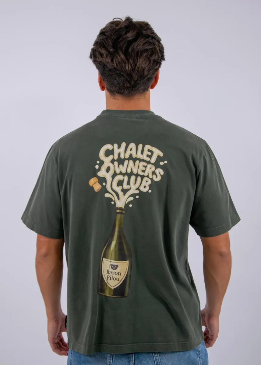 Baron Filou Oversized Backprint T-Shirt (Bottle) 3 Baron Filou bottle t-shirt olive green