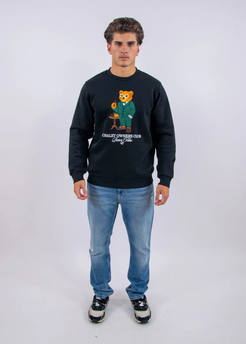 Baron Filou 184 The Chess Master Embroidered Pullover 4 Baron Filou filou 184 embroidered pullover black